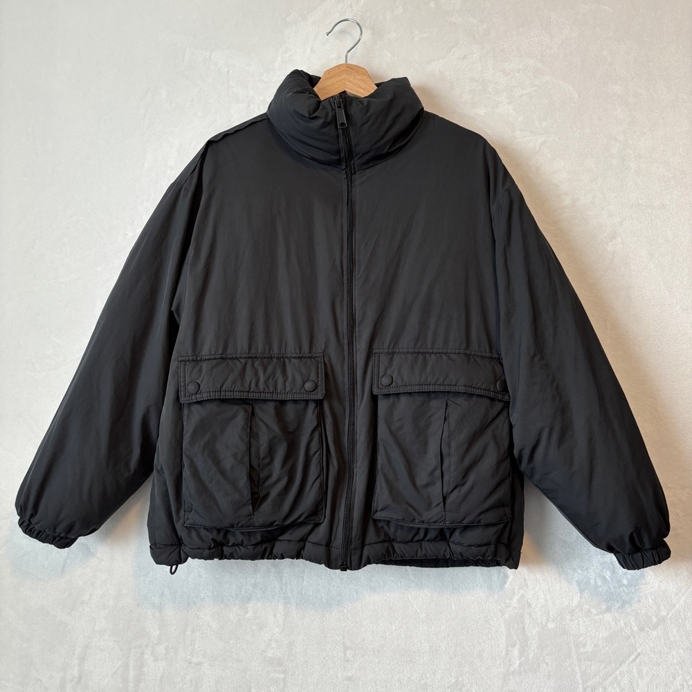 Free People Black Puffer Jacket